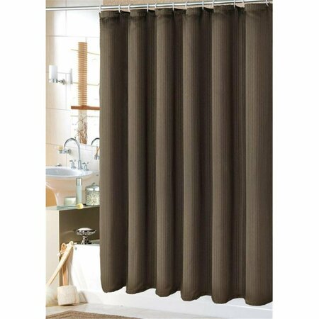 BED BAG 72 in. x 72 in. Medium Luxury Shower Curtain - Chocolate 1016